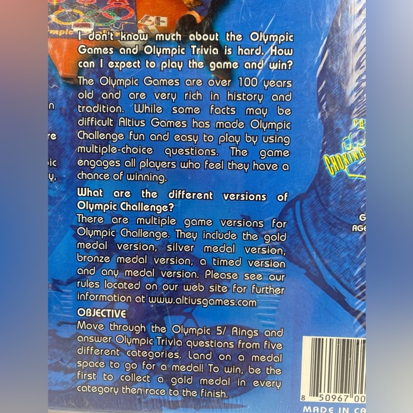 Altius USA Olympic Challenge Official Licensed Trivia Board Game Brand New - Picture 4 of 12